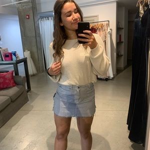 RVCA striped high waisted skirt